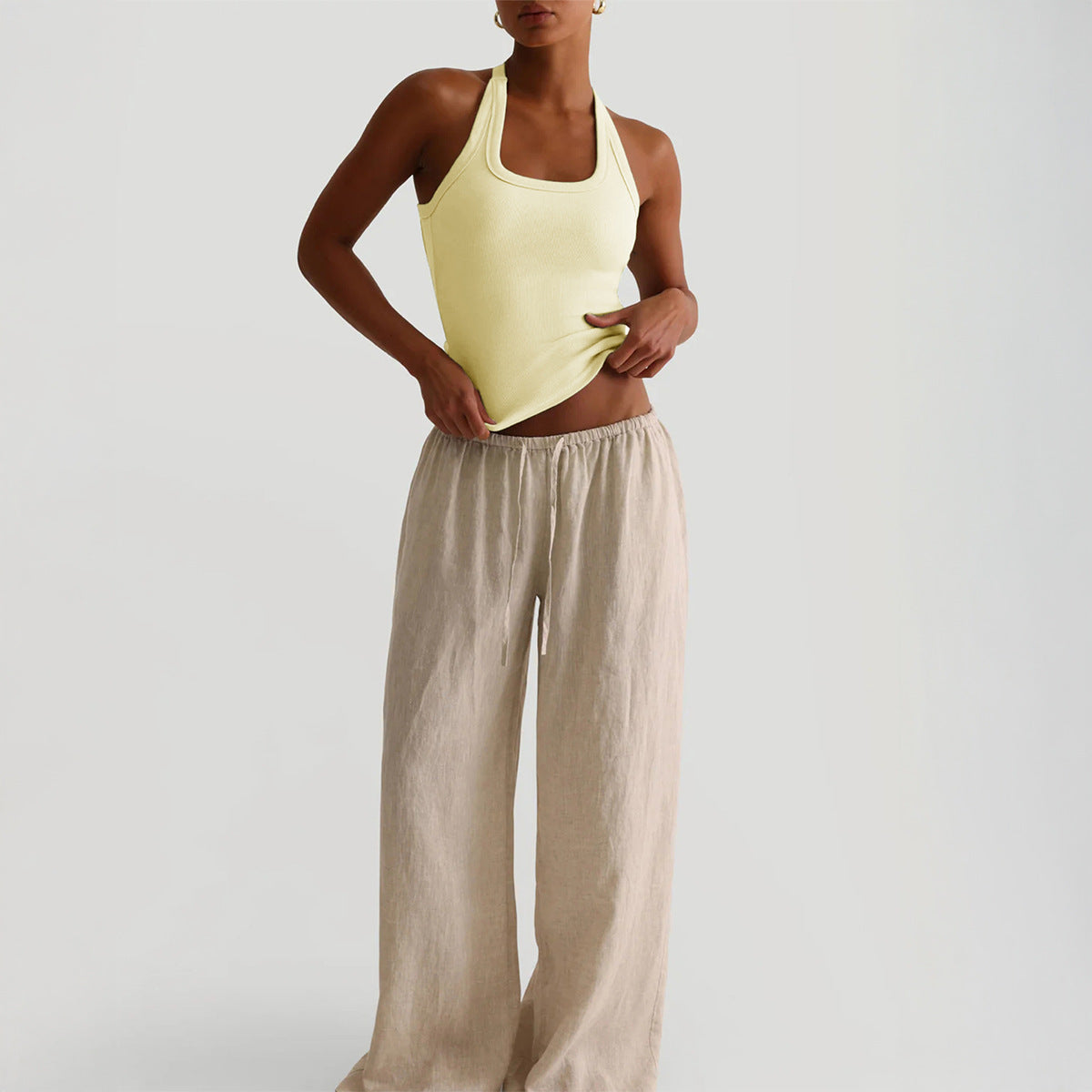 Spicy Girl Yoga Halter-Neck Tank Top