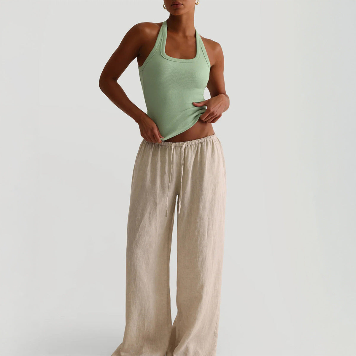 Spicy Girl Yoga Halter-Neck Tank Top