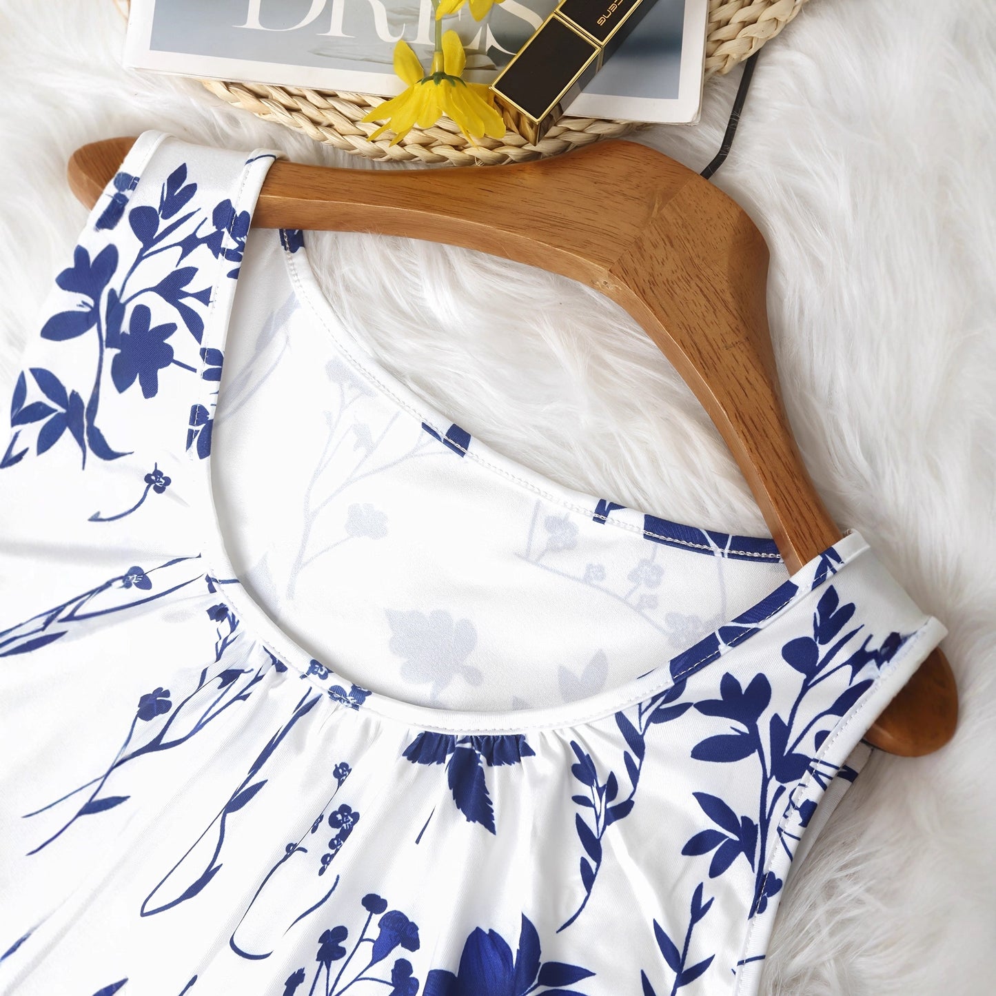 New Arrival Solid-color Printed Casual Plus-size Tank Top