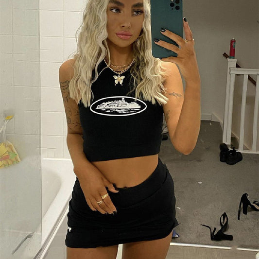 Black Women's Sleeveless Tank Top