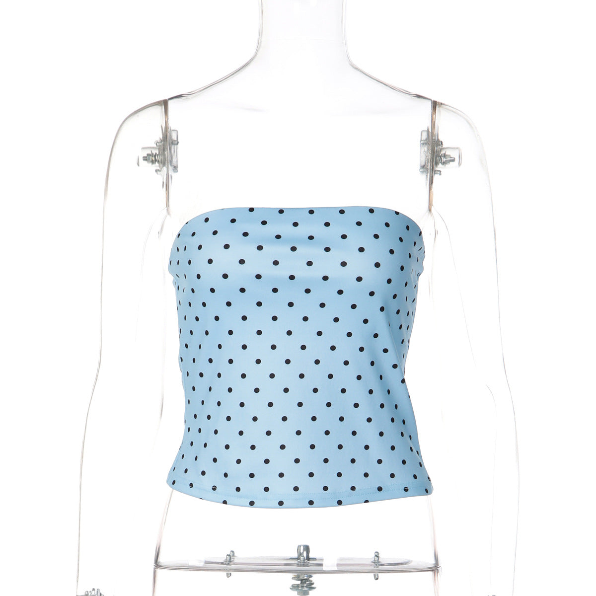 Fashionable Versatile Slim-fit Polka-dot Print Tank Top