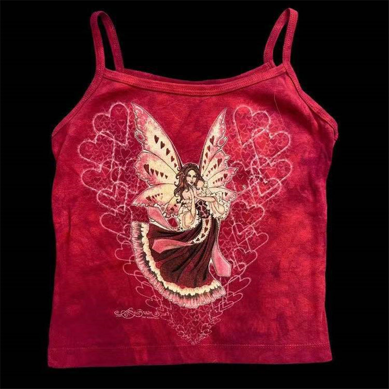 Slim Print With Tank Top